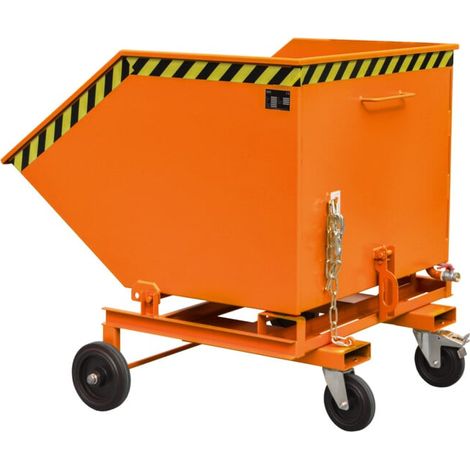 Bauer Südlohn Chariot à copeaux SKW-ET 1000, peint, orange jaune (1/4)