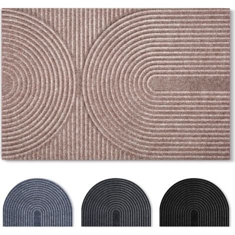 Paillasson 60 x 90 cm, antidérapant, lavable en machine, pour l'intérieur et l'extérieur, imperméable, pour l'entrée, le couloir, la porte d'entrée (1/5)