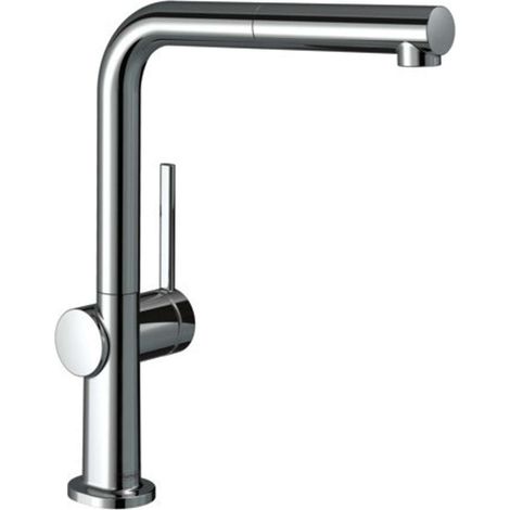 Hansgrohe M54 - Miscelatore da lavello Talis con bocca di erogazione estraibile, sBox, cromo 72809000 (1/5)