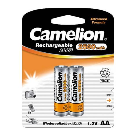 Camelion  AA/HR6  2500 mAh  Pilas recargables de Ni-MH  2 unidades (1/2)