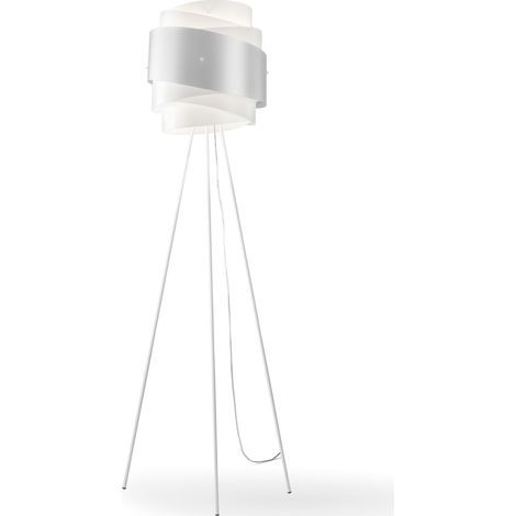 Piantana Moderna 3 Piedi Bea Polilux ® Argento E Metallo 1 Luce E27 (1/2)