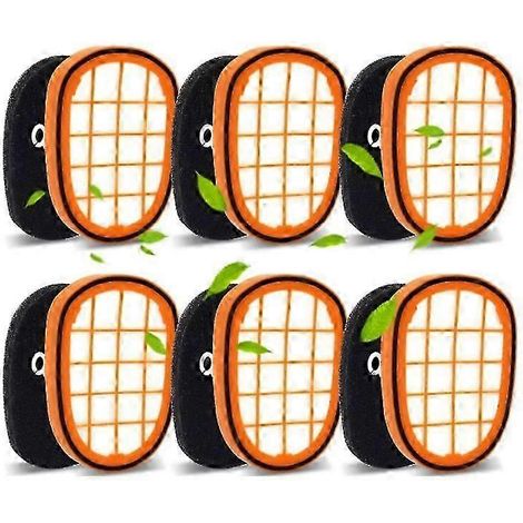 Filtres de rechange (lot de 4 ou 6) compatibles avec les aspirateurs SpeedPro Max Aqua FC6812, FC6813, FC6822 et FC5005/01 (1/5)