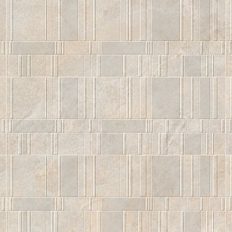 Carrelage effet Pierre 3D Beige Sable Stripe 100x33,3x0,98 cm Serdano - Mur intérieur (vendu par carton de 1,67 m²) - RO'MA CARRELAGE