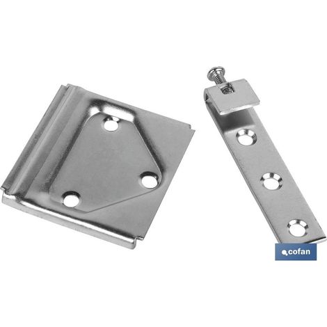 SET COLGADOR DE ARMARIO ZINCADO 53 MM VENTA UNITARIA (1/4)