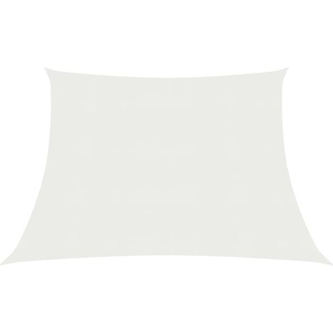 Voile d'ombrage Toile d'ombrage 160 g/m² Blanc 3/4x3 m PEHD 83684 (1/5)