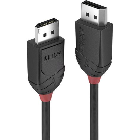 Câble de raccordement LINDY DisplayPort Fiche mâle DisplayPort, Fiche mâle DisplayPort 1.00 m noir 36491 Câble DisplayPort C148221 (1/3)