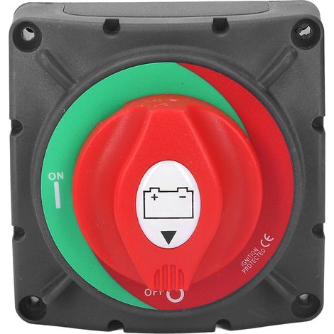 Interrupteur de coupure de batterie ABS, isolateur à haute conductivité pour grands équipements, coupe-circuit rotatif à molette de coupure, 12V-48V. (1/5)