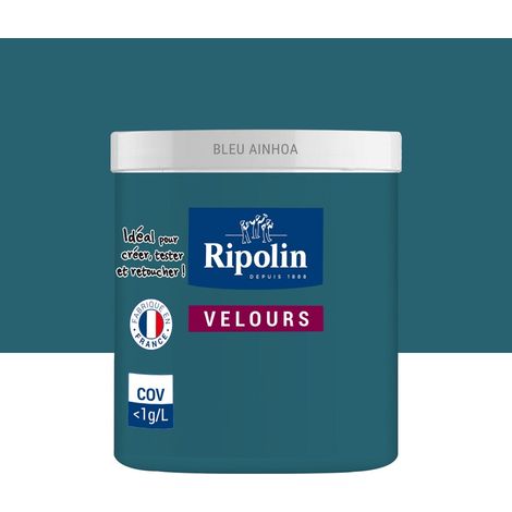 RIPOLIN Testeur peinture bleu ainhoa velours Interieur RIPOLIN 75 ml