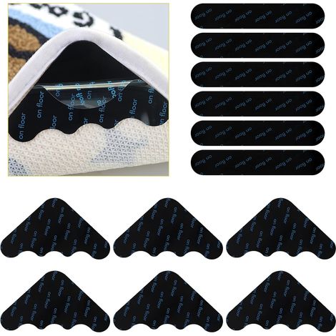 12 Clips Pour Tapis,Rectangle Et Triangle,Polyuréthane,Sol En Bois,Cuisine Et Salon (1/5)