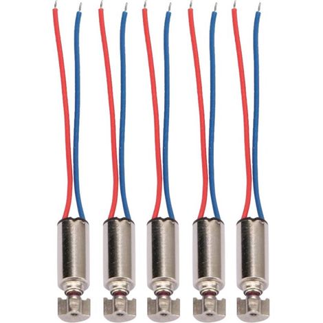 Micromotor vibratorio de 3 V y 44000 rpm: motor eléctrico pequeño pero potente, con fuerte vibración, bajo nivel de ruido y bajo consumo de energía.