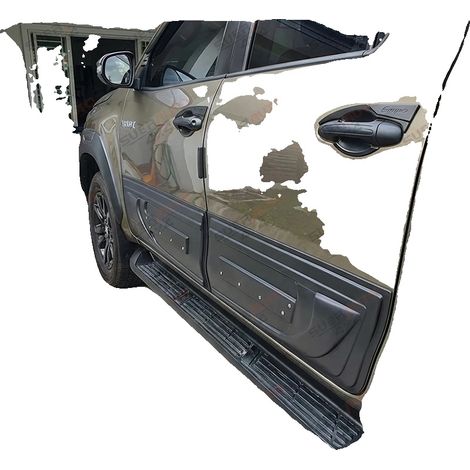 Moldura protectora para puerta lateral, ajuste personalizado para camioneta, protección duradera, revestimiento de carrocería. (1/2)