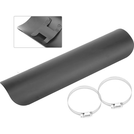 Plaque de protection thermique pour tuyau d'échappement de moto universelle 2,0-2,76 pouces (1/5)