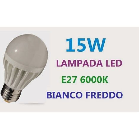 E27 15w 1200lm 6000k Ampoule à Bougies à Led Blanc (85-265v)