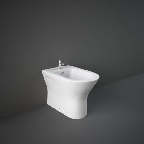 Bidet a Pavimento Filo Parete Rak Resort In Ceramica 55 x 36 x 40