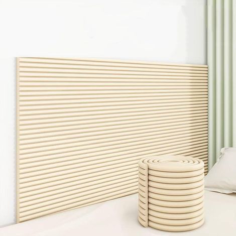 Stoßdämpfende Kantenschutzleiste, selbstklebende Wandplatte, 20 cm x 2 Meter, 1 Rolle (1/5)