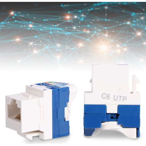 Module réseau Cat6, adaptateur de connecteur réseau pivotant RJ45 (1/5)