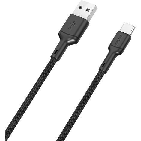 Cable USB-A a USB-C Dudao L9T 5A de 1 m - Negro