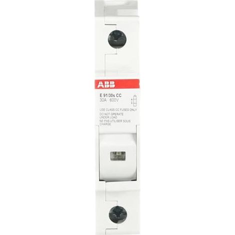 Porte Fusible E 91/30s Classe CC 1P 30A 600V AC/DC av. indicateur fusio 2CSM299882R1801 ABB T299882 (1/3)