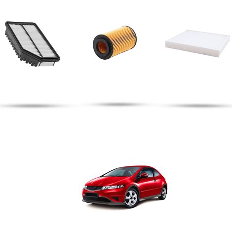 Kit tagliando 3 filtri compatibile con Honda Civic VIII 2.2 103kw dal 2006 (1/5)