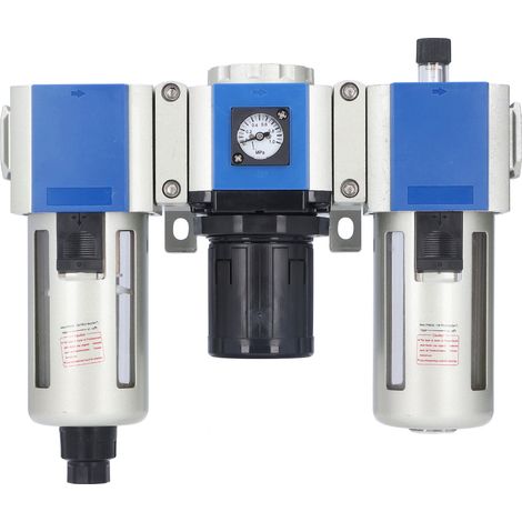 Régulateur de pression avec filtre à air 3 étages, lubrificateur d'air comprimé, capacité de réservoir 160CC, modèle GC400‑10. (1/5)