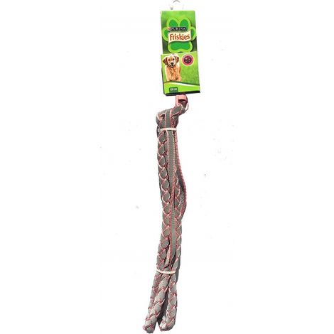 120cm Pink Reflective Nylon Leash - Friskies Purina