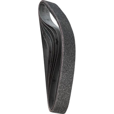 Schleifbänder 50 x 1066 mm aus Siliziumkarbid, 6-teilig mit Körnungen 36 bis 120 für Bandschleifer und Messerschärfen (1/5)