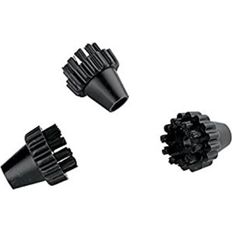 POLTI  VAPORETTO SPAZZOLINI TONDI RICAMBIO NO ORIGINALE KIT 3 PEZZI  PC 9 (1/2)