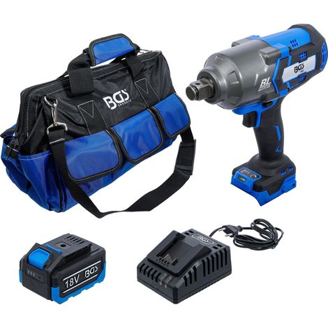 BGS Llave de impacto sin cable sin escobillas 1200 Nm 18 V con batería y cargador rápido - 7391 (1/4)
