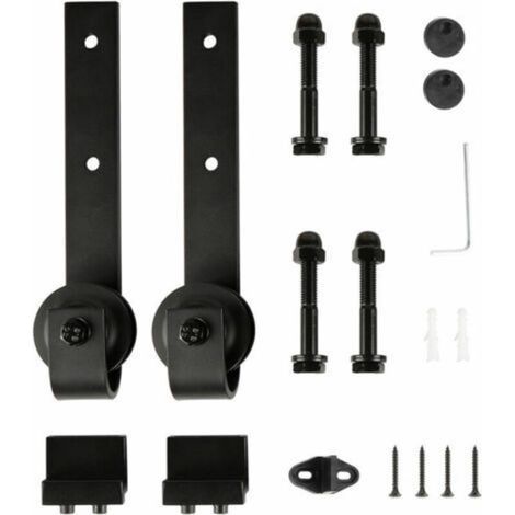 Schiebetürrolle, Schiebetürzubehör, Schwarz (nur Rollensatz) (1/5)
