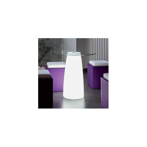 TABLE BREAK BRIGHT TOP CROMIA BY MONACIS VARI COLORI - Illuminazione : Multicolor LED con batteria (1/2)