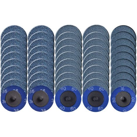 Schleifscheiben Schnellwechsel 51mm Zirkonium 36 60 80 Mix 36 60 80 (1/5)