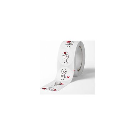 Lot de 500 autocollants en forme de cœur pour la Saint-Valentin, 12 modèles, pour décoration de mariage, pour enfants, cadeau (1/3)