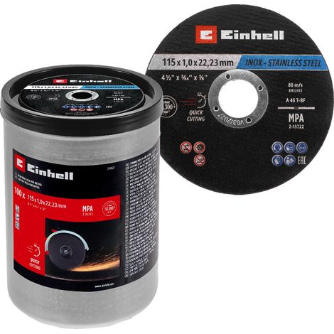 Disco da taglio Einhell 711527 115 mm 100 pezzi