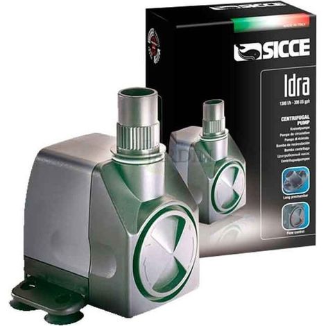 Suinga – Pompe immergée 1300 l/h – Débit réglable pour aquarium et fontaine – Conception compacte – Câble 1,5 m – Adaptateurs tuyaux 13-20 mm