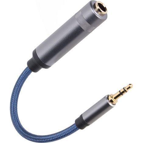 3,5-mm-Klinkenstecker auf 6,35-mm-Klinkenbuchse Stereo-Audiokabel für Mikrofon, Lautsprecher, Laptop und Kopfhörer (1/5)