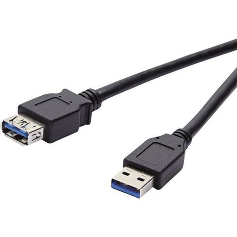 Vivanco VVITUSB330MFK cable USB USB 3.2 Gen 1 (3.1 Gen 1) 3 m USB A Negro