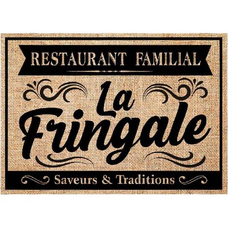 Set de table en toile de jute LA FRINGALE (1/2)