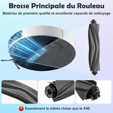 Lot de 26 accessoires pour robot aspirateur Dreame X40 Ultra-L40 Ultra-X40 Master - - brosses, sacs, lingettes (1/4)