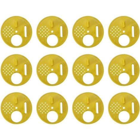12 Pièces Disque 4 Positions en Plastique 6.8cm pour Apiculteur Apiculture Nucléi (1/5)