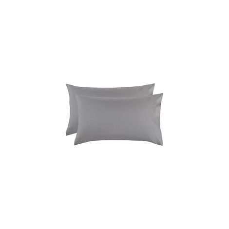 Ensemble de 4 Taies d'Oreiller en Fibre, Housses de Coussin Grises, 51x66cm, Confort et Élégance pour Canapé et Lit (1/4)