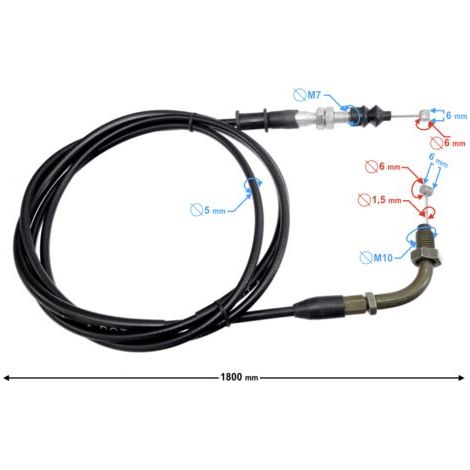Throttle cable for Huragan Euro 4 scooter
