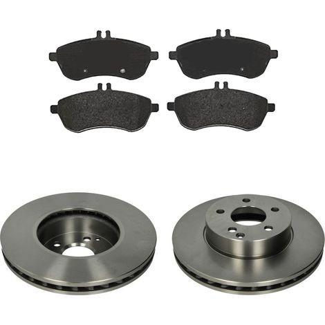 KIT FRENI ANTERIORI compatibile con MERCEDES-BENZ CLASSE E T-MODEL (S212) - DISCHI + PASTIGLIE OEM: P 50 067 , P 50 069 / 17758 , 17759 /SOSTITUZIONE DIRETTA/BASSA POLVERE/SILENZIOSO
