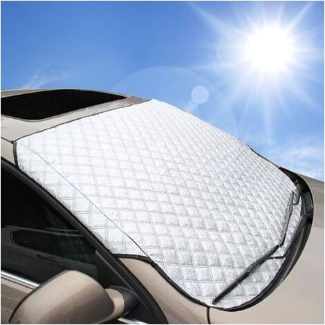 HOXILEELEO - Coperchio di protezione in più di spessore per la vostra auto parabrezza – Resistente alla neve, al gelo, al sole, ai raggi UV e polvere Adatto per SUV tutto l'anno, in estate come in inv (1/5)