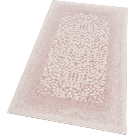Tappeto Bagno Vintage Camera Scendiletto Morbido Cotone Assorbente Antiscivolo Rosa - 60x100 Cm
