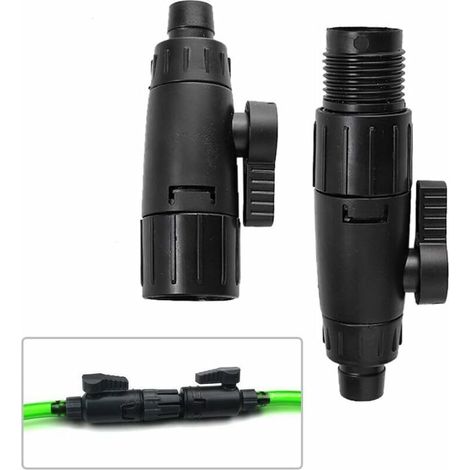 Soupape De Dégagement Rapide Pour Tuyau D'aquarium - 12 mm À 16 mm - Pour Filtre Aquarium Eau Douce Et Eau Salée - 1 Pièce (1/5)