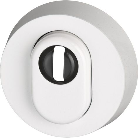 Abus RHZS415 W SB, Rosetta di sicurezza con protezione per cilidro, per porte in legno, 05703 (1/4)