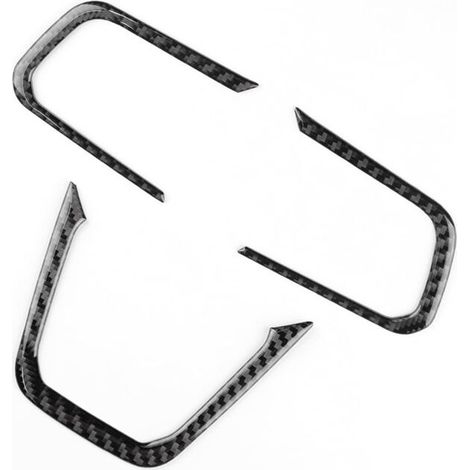 Adhesivo de fibra de carbono para la cubierta del pomo del volante del Mustang 2024-2025. Accesorios interiores.