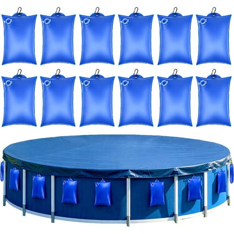 Sacs d'eau Lourds pour Couverture de Piscine, Sac Lestage Eau Bache Piscine (1/5)