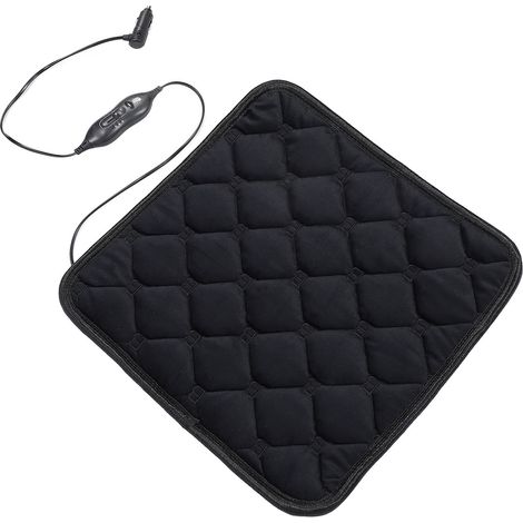Coussin chauffant石墨烯 12V pour siège auto 2 réglages chaleur montée 3s jusqu'à 65°C 44x44cm (1/5)