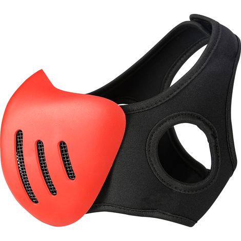 Visière de protection faciale en TPU pour tactiques d'extérieur, équipement de protection pour le tir sur le terrain, la chasse et les jeux de simulation CS (rouge) (1/5)